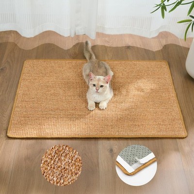 Conlun Sisal Cat Scratcher Mat Wall Floor Pad for Indoor Kitten & Cats Furniture
