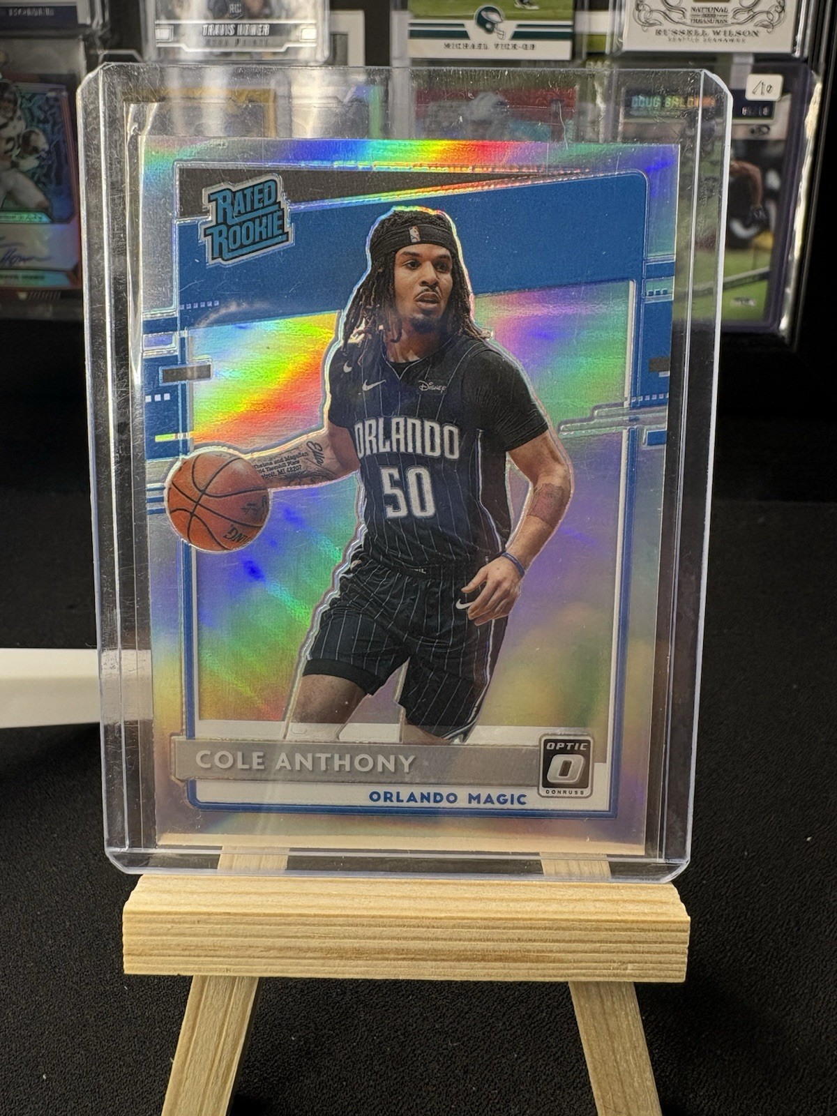 2020-21 Donruss Optic #165 Cole Anthony Rated Rookie Holo Prizm Orlando Magic