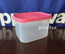 Tupperware Modular Mates Mini Rectangular 8c/1.9L Container Soft Pink Seal New