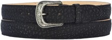 Silverton Men Genuine Leather Western Belt Black Cowboy Work Ranch