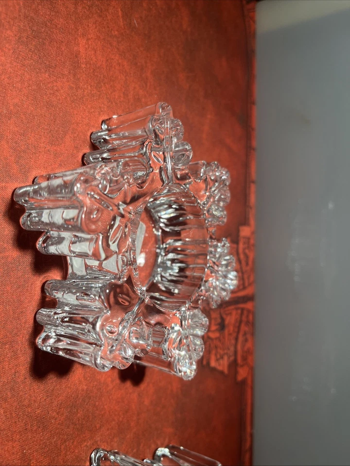 Yankee Candle Glass Cristal Copo de Nieve Té Luz Candelabros, Juego de 2 Foto 4 de 4