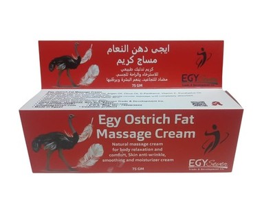 Egy Ostrich Fat Massage Cream 100% Natural Ointment Knee Joint Pain 75gm