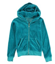 Tags Weekly Girls Solid Hooded Sweater, Blue, Little Kids 4-7 , 4