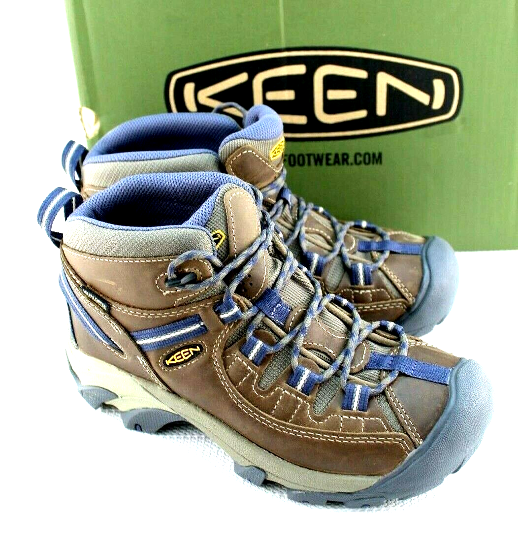 KEEN Targhee LL Mid WP 1016581 Goat/crown Blue Womens Hiking Boot