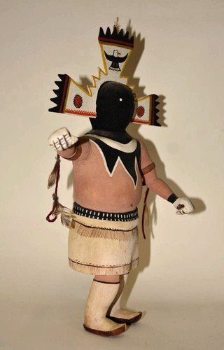 Very Large Apache Gahn Dancer, carved Kachina doll - Picture 4 of 4