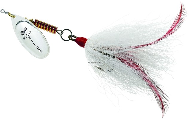 Mepps Musky Killer 3//4 oz Silver//White
