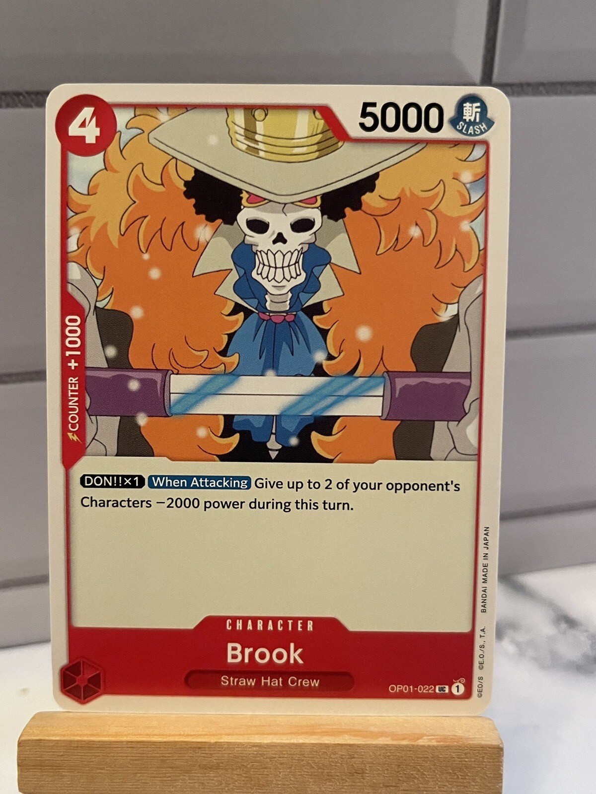 One Piece Ccg Op01-022 Brook Red Uncommon Romance Dawn | eBay