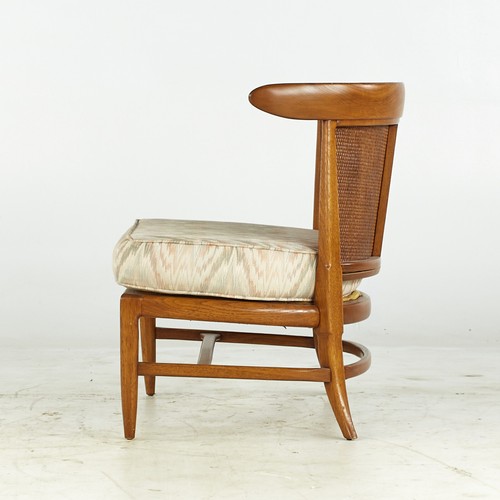 John Lubberts & Lambert Mulder - Tomlinson MCM Cane, Walnut Slipper Chairs–Pair - Picture 6 of 12