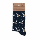 Super Soft Busy Bee Navy Bamboo Socks – Stylish Wrendale Antibacterial One Size