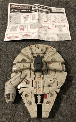 C64~Star Wars Transformers Han Solo & Chewbacca Millennium Falcon Action Figures