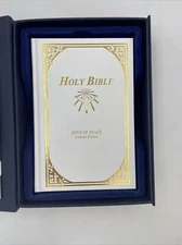 1989 HOLY BIBLE Dove of Peace Catholic Edition NAB  + Case