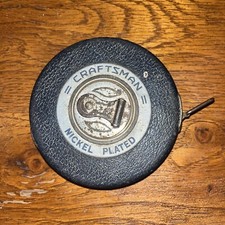 Vintage Sears Roebuck Craftsman 50 Foot Metal Tape Measure Made In The USA