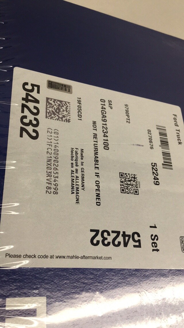 Mahle 54232 Gasket Set Cylinder Head 9790PT2 eBay