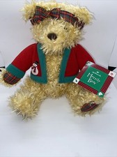 Hallmark Retired Merrily Bear Plush Christmas NWT 10"