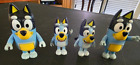 Lot of 4 Bluey Plastic Toy Figures