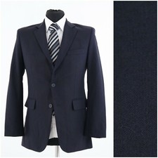 Mens Wool Blazer 36R UK Size OXBRIDGE Dark Grey Charcoal Sport Coat Jacket