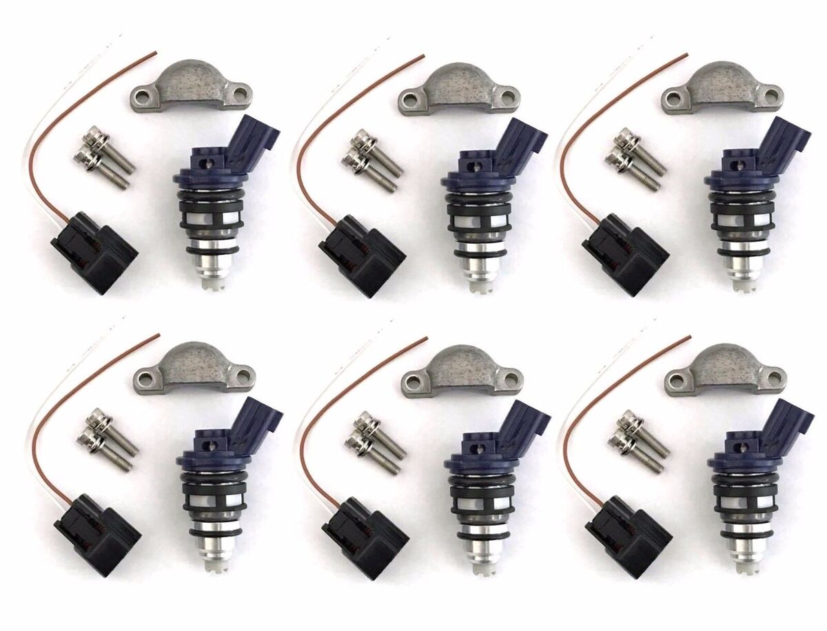 6 Fuel Injectors for NISSAN Z32 300ZX 89-94 VG30DETT 370cc 375cc FAIRLADY Z 6 Fuel Injectors for NISSAN Z32 300ZX 89-94 VG30DETT 370cc 375cc FAIRLADY Z