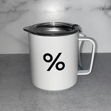 MiiR Camp Cup 12oz Percent Sign Double Insulated Vacuum Sealed New With Tags!