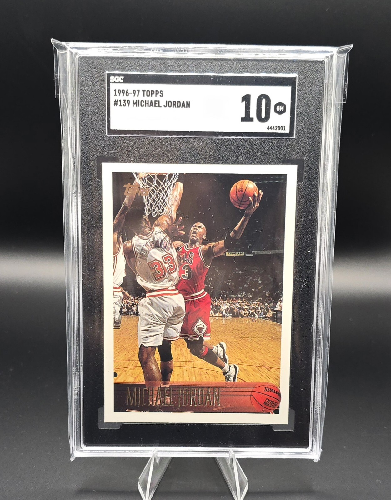 1996 Topps Michael Jordan #139 SGC 10 GEM MT HOF Chicago Bulls Card