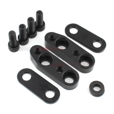 CNC Handle Bar Riser Clamp For Honda Gold Wing GL1800 01-17 Mount Adapter Black