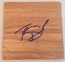 TREVON DUVAL SIGNED NBA BASKETBALL 6X6 PARQUET FLOORBOARD FUTURE STAR COA