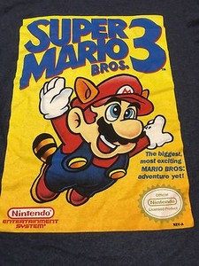 Super-Mario-3-Small-T-Shirt-Game-Cover-Nintendo-NES