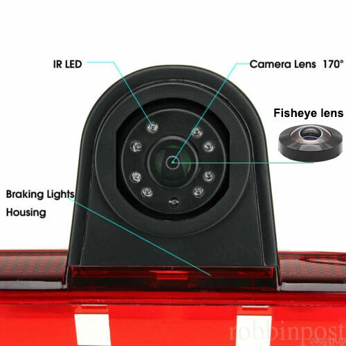 Backup Camera 5'' Clip Rear View Mirror Monitor Kit For Benz Sprinter VW Crafter - Image 3 of 4