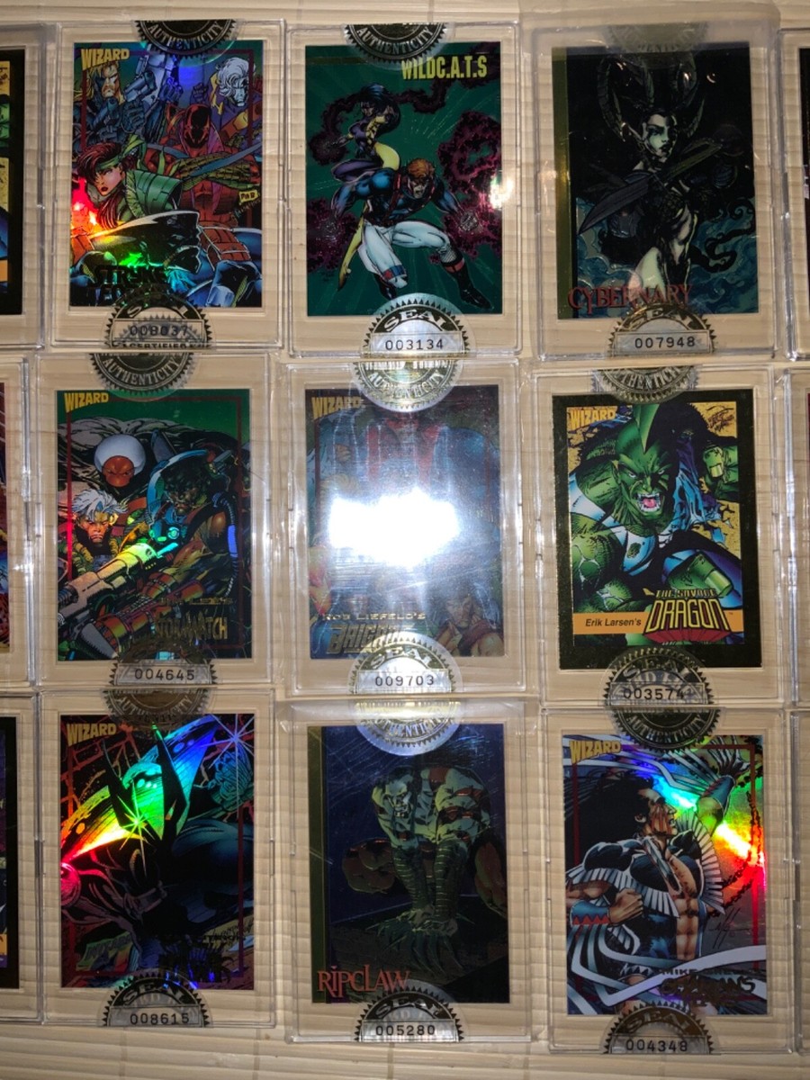Lot Of 28 WIZARD Seal Of Authenticity Sealed Hard Case Trading