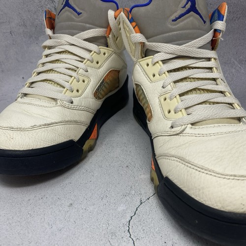 Air Jordan 5 Retro Sz 9 M International Flight Knicks AJ V 136027-148 Nike Shoes - Picture 6 of 11