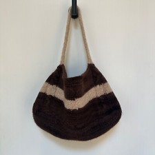 Handmade Wool Felted Medium Handbag Purse Shopper Tote Earth Tone Brown  Beige