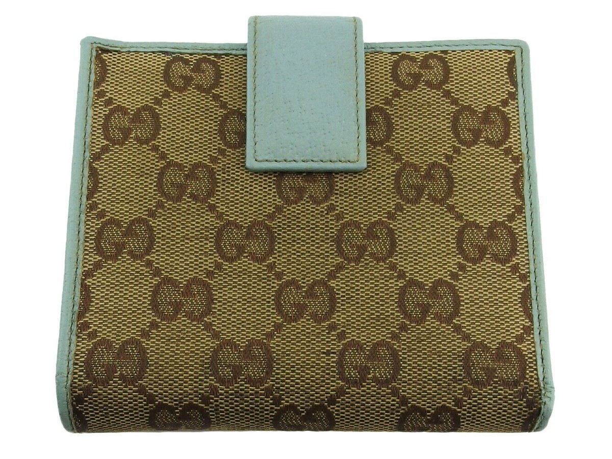 GUCCI Leather handbag with l detail グッチ フック GUCCI W hook purse GG canvas beige canvas ?~ leather