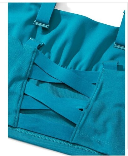 Victoria's Secret Essential Lace-Up Tank Top Sports Bra SMALL Criss cross Back - Picture 5 of 6
