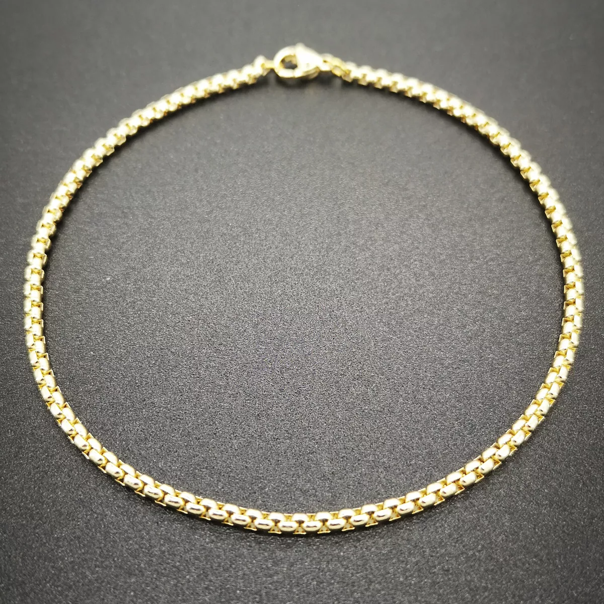 Ettika Gold Crystal Dipped Multi 18k Gold Plated Chain Anklet | Verishop