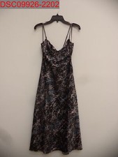 Astr The Label Women's Blue Sequin Print Coralie Midi Dress, Size S 191293106842