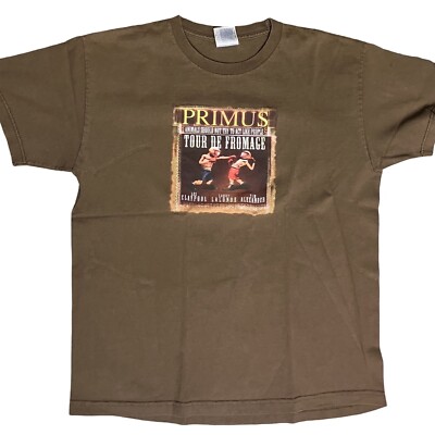Vintage 2003 Primus  Tour De Fromage  Shirt Band Les Claypool Boxy Large