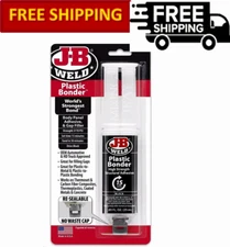 J-B Weld 50139 Plastic Bonder Body Panel Adhesive and Gap Filler - Black - 25 ml
