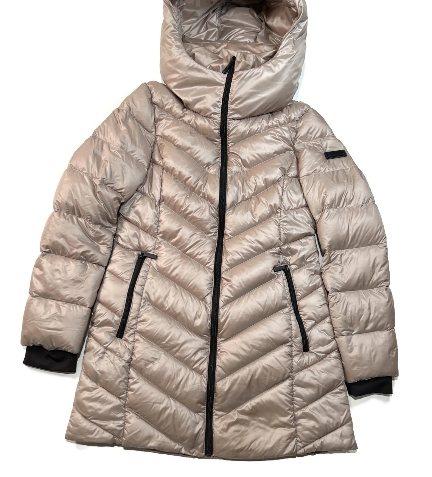 BCBG MAXAZRIA Packable Down Jacket Womens Small H… - image 10