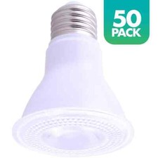 Simply Conserve 50-Watt Dimmable E26 LED Light Bulb,2700K Warm White Lamp, 50PK