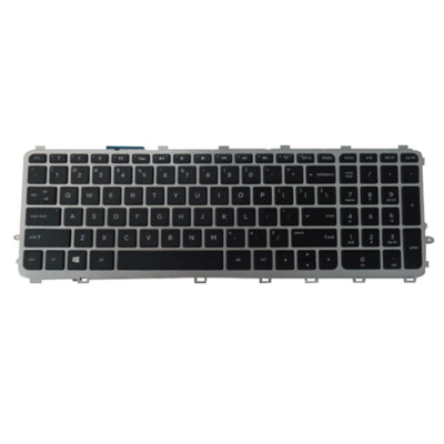 HP Envy 15-J 17-J M7-J Backlit Keyboard w/ Silver Frame 720244-001