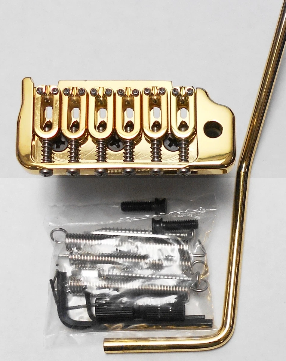 Hipshot 6 String US Contour Tremolo Bridge Gold Piezo-ready - BLEMISHED