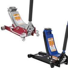 Floor Jack Low Profile 3 Ton Aluminum Steel Hydraulic Dual Pistons Quick Lift