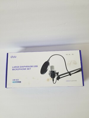 USB Gaming Microphone Kit UHURU Professional Streaming Microphone 25mm Mic READ 