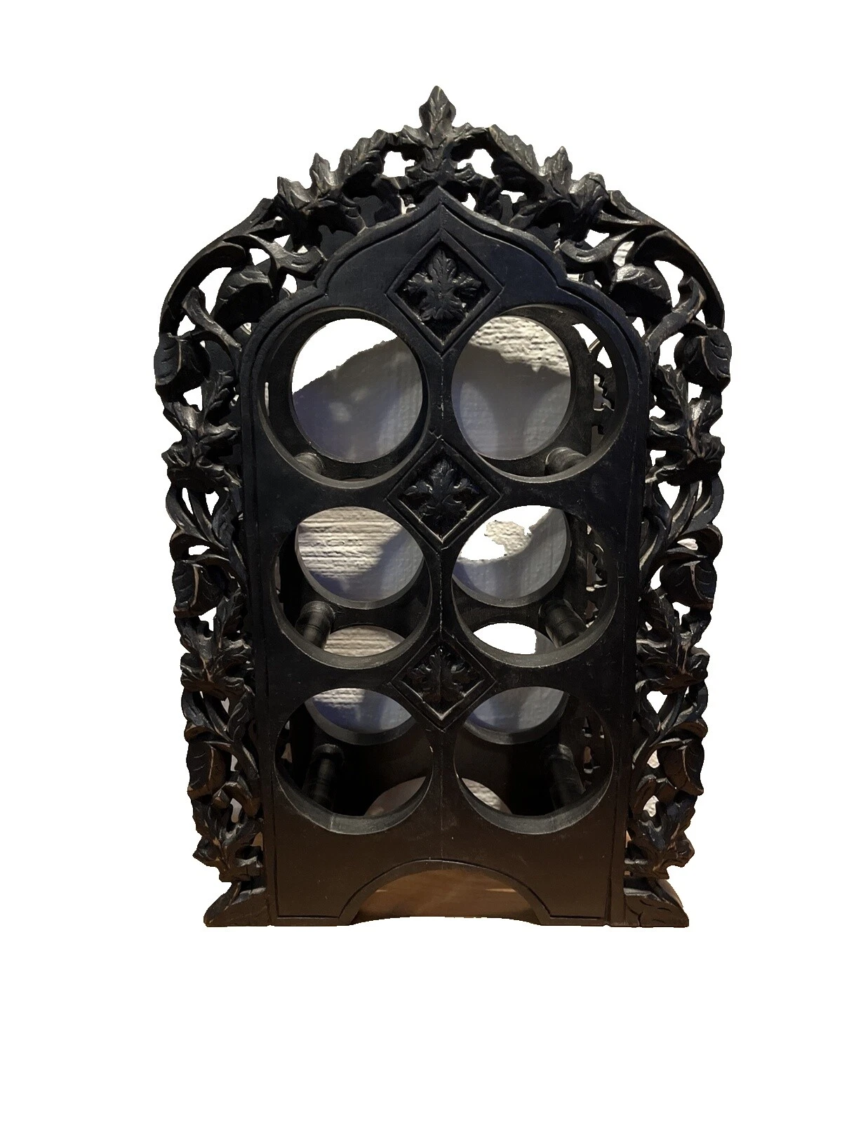 Handmade Oak estantes y soportes para botellas de vino