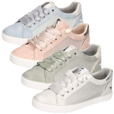 Mustang Damen Sneaker Schnürschuh Glitzer Metallic 1267-313