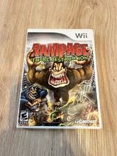 RAMPAGE: TOTAL DESTRUCTION Nintendo Wii COMPLETE Tested/Working Nintendo