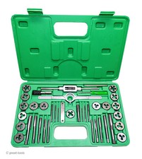 TAP AND DIE SET, METRIC, MM   taps dies thread cutting hand tools   40-pc