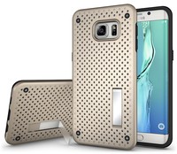 Gold Air Net Heat Dissipation Case Cover Stand For Samsung Galaxy S6 Edge Plus + on sale Gold Air Net Heat Dissipation Case Cover Stand For Samsung Galaxy S6 Edge Plus + on sale