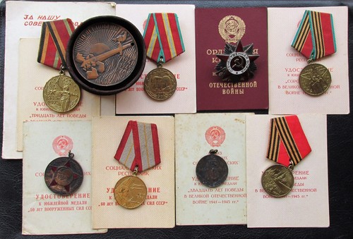 USSR Set 9 Medals,Order - Military WW2 Veteran Awards