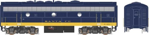 Bowser 24618 HO EMD F9B w/LokSound & DCC Santa Fe #288A (blue, yellow) - Picture 2 of 2