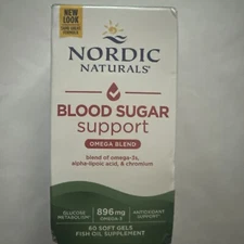 Nordic Naturals Omega Blood Sugar - W/Alpha-Lipoic Acid & Chromium, 60 Ct 04/26